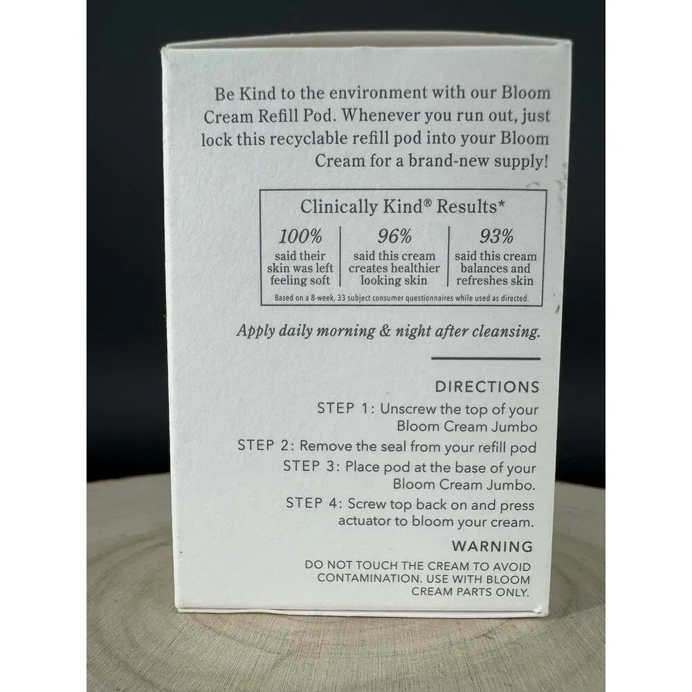 Beekman 1802 Bloom Cream Refill Pod 3.38 oz 100mL Goat Milk Niacinamide NEW